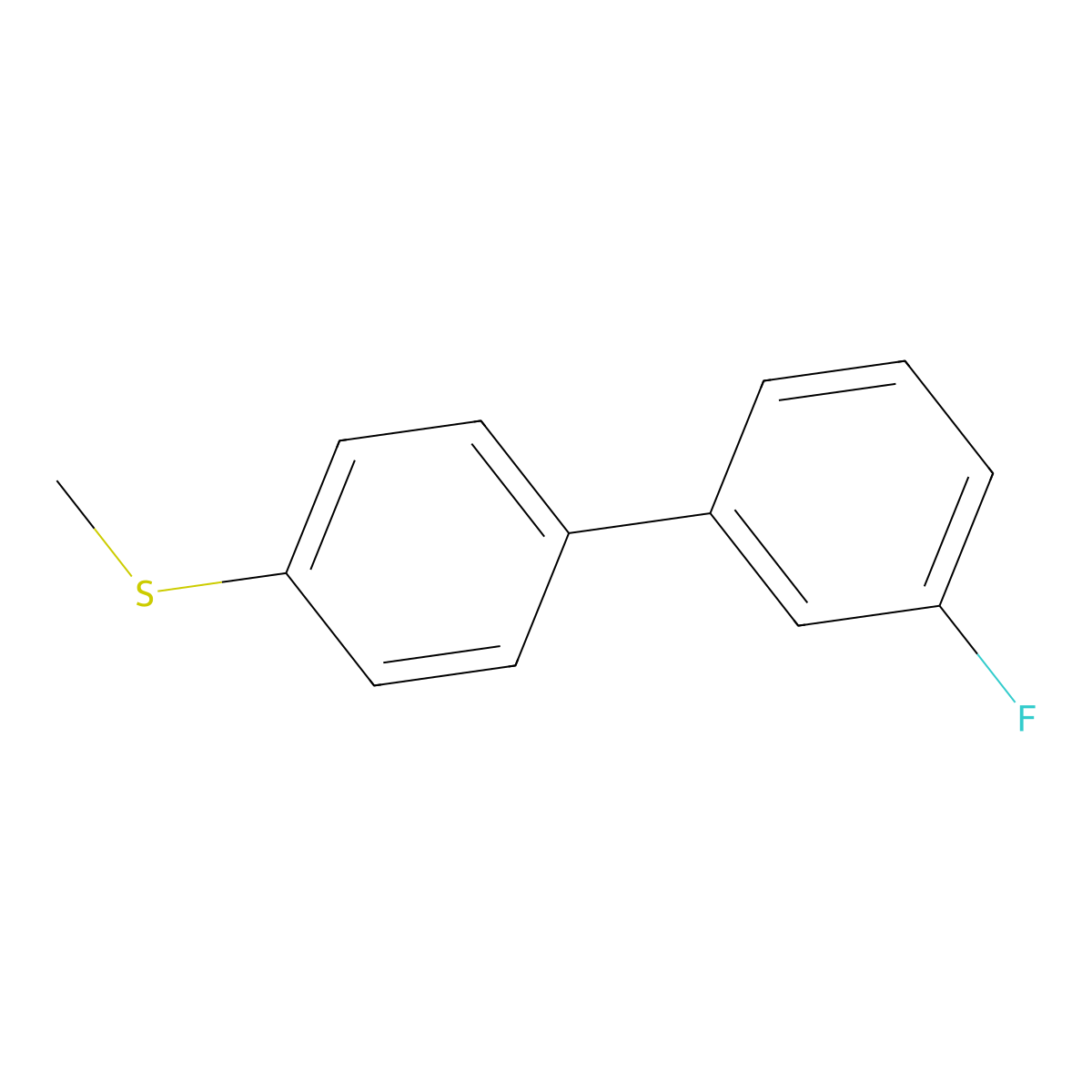 (3'-Fluorobiphenyl-4-yl)(methyl)sulfane molecular structure, CAS 1214374-74-9