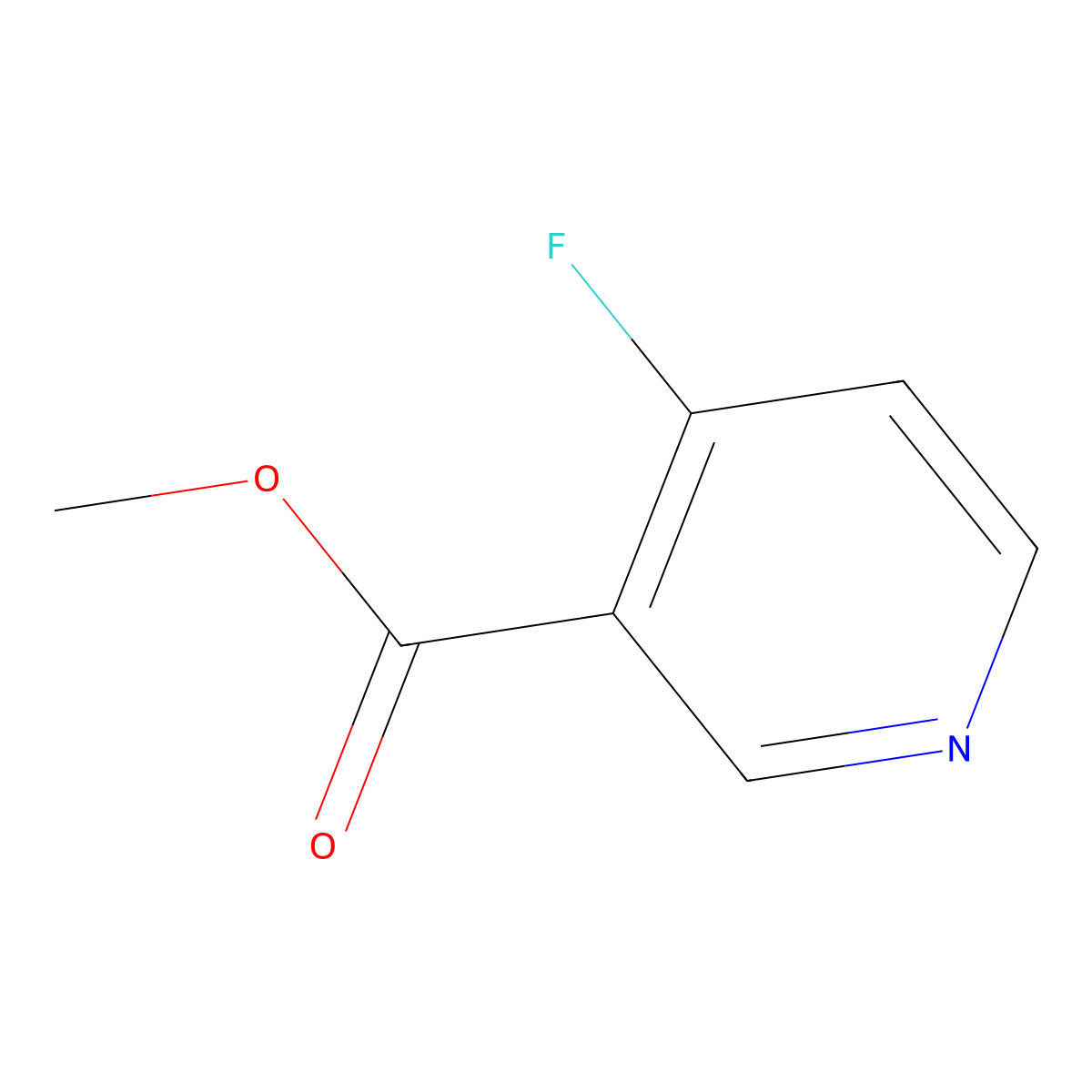 Methyl 4-fluoropyridine-3-carboxylate molecular structure, CAS 1214375-37-7