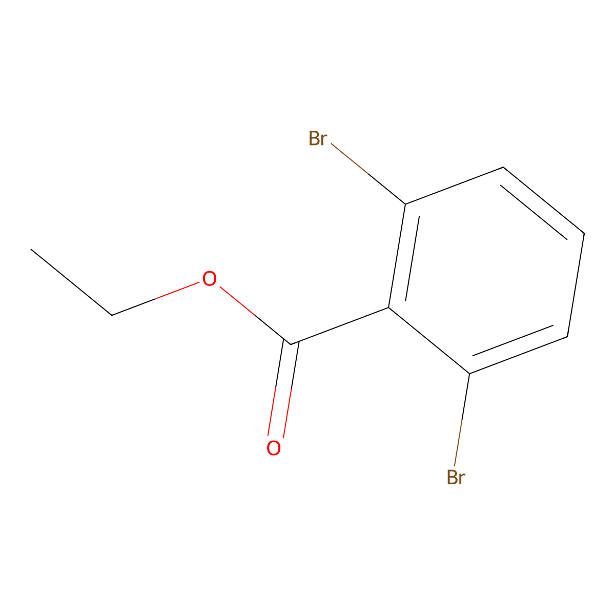 Ethyl 2,6-dibromobenzoate molecular structure, CAS 1214375-69-5
