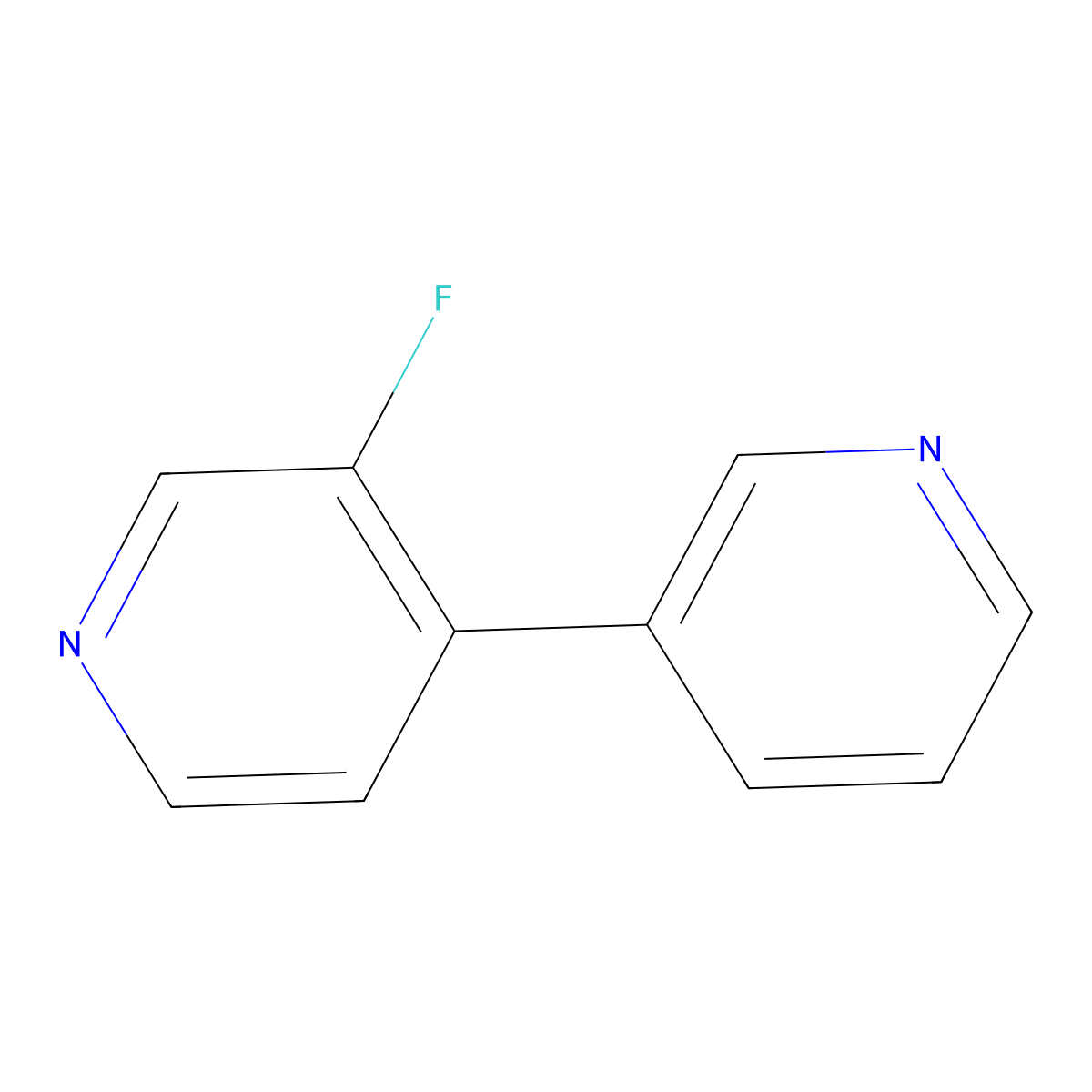 3-Fluoro-4-pyridin-3-ylpyridine molecular structure, CAS 1214375-79-7