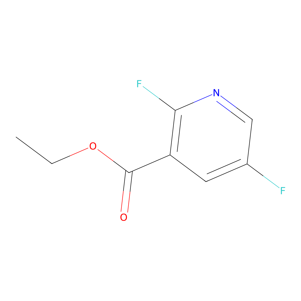 Ethyl 2,5-difluoronicotinate molecular structure, CAS 1214376-03-0