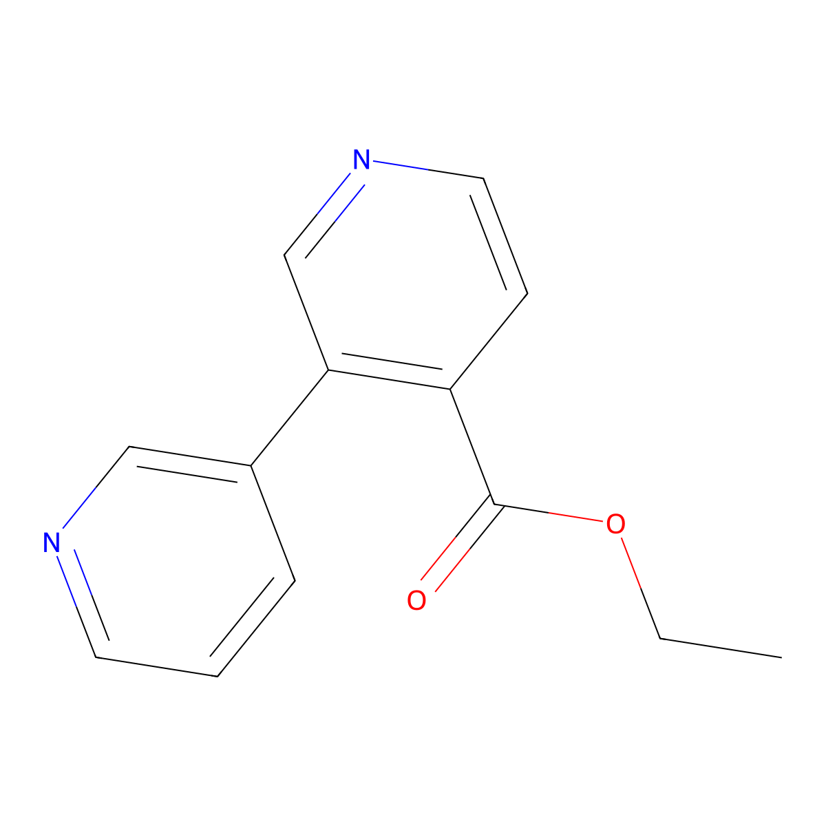 Ethyl [3,3'-bipyridine]-4-carboxylate molecular structure, CAS 1214376-95-0