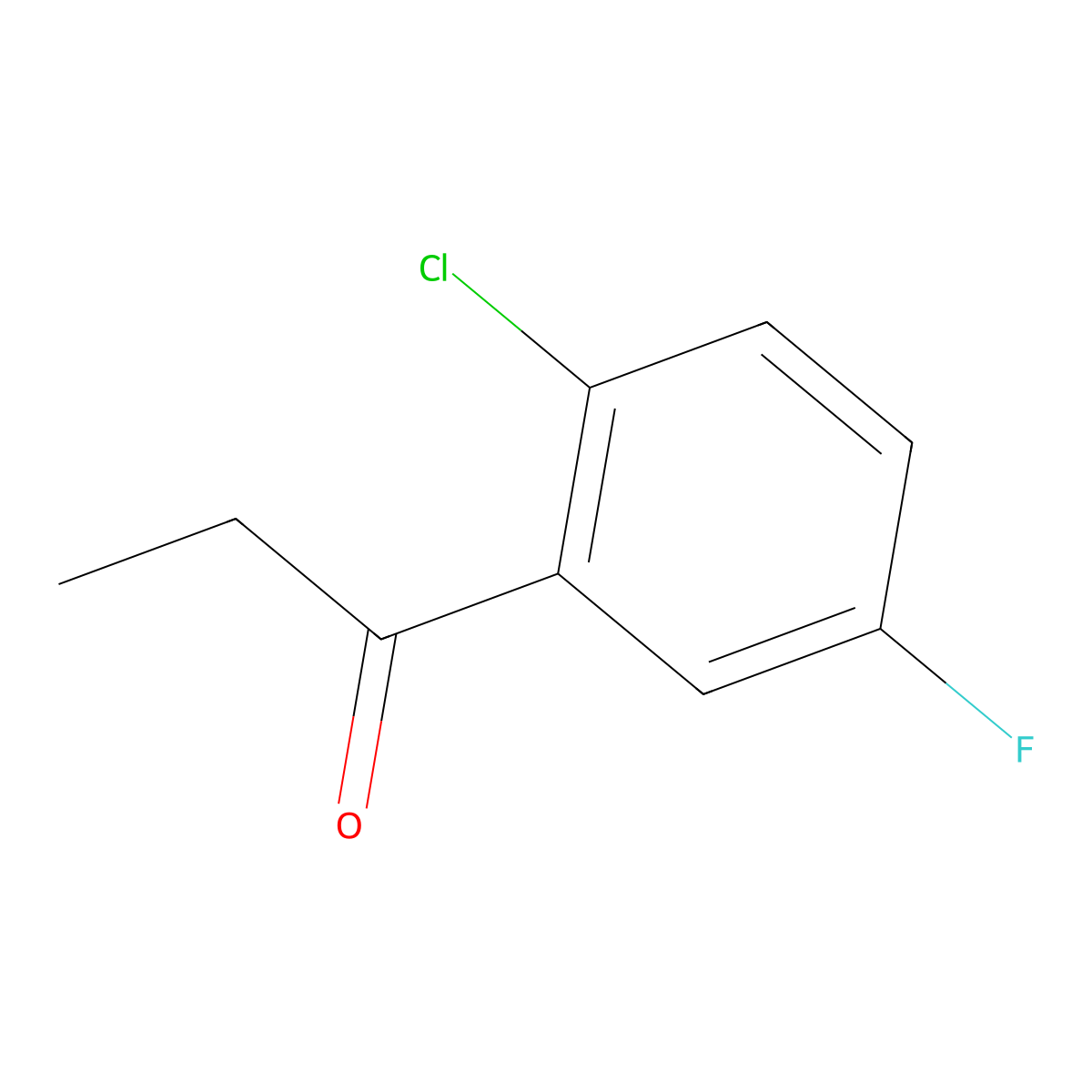 1-(2-Chloro-5-fluorophenyl)propan-1-one molecular structure, CAS 1214377-03-3