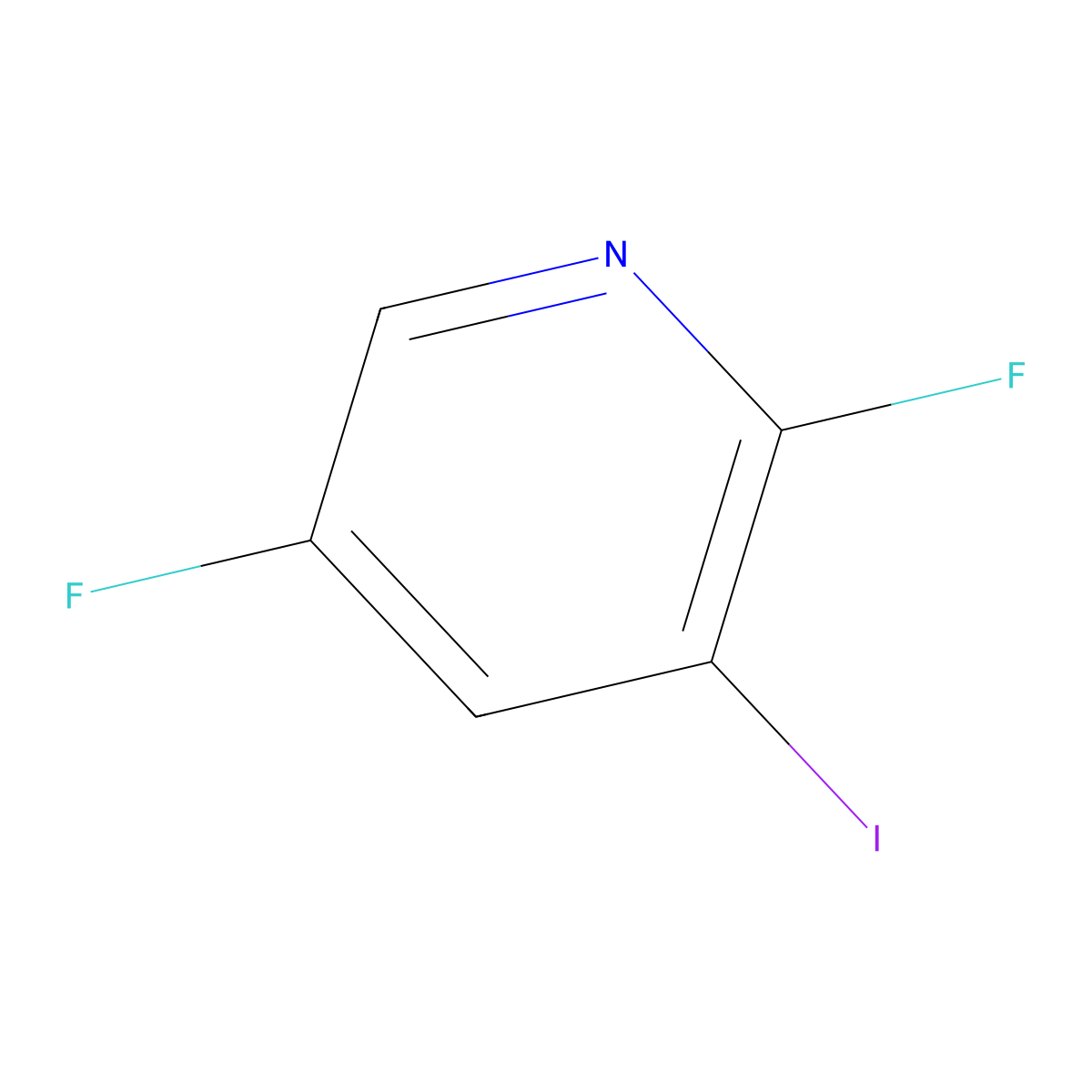 2,5-Difluoro-3-iodopyridine molecular structure, CAS 1214377-11-3