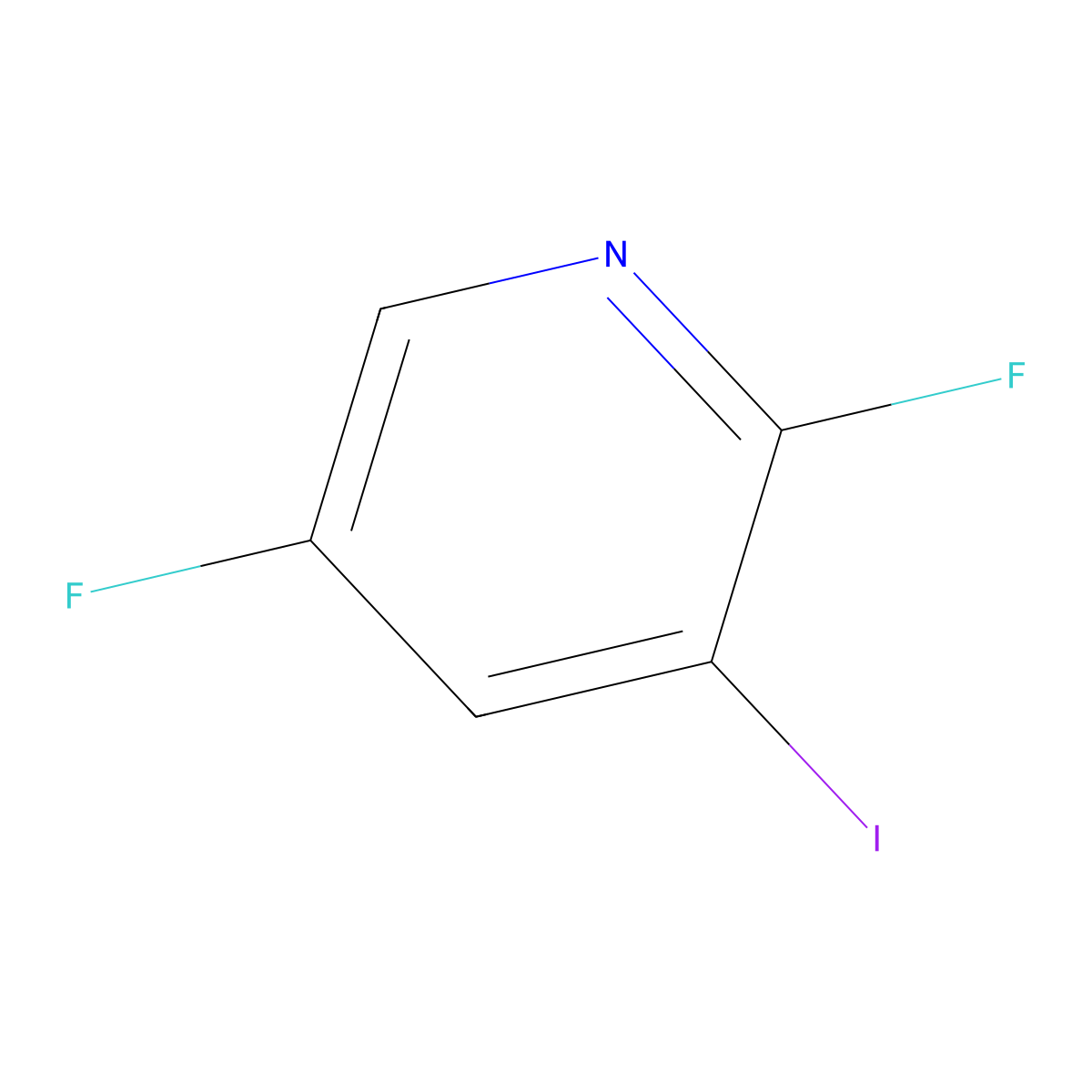 2,5-Difluoro-3-iodopyridine molecular structure, CAS 1214377-11-3