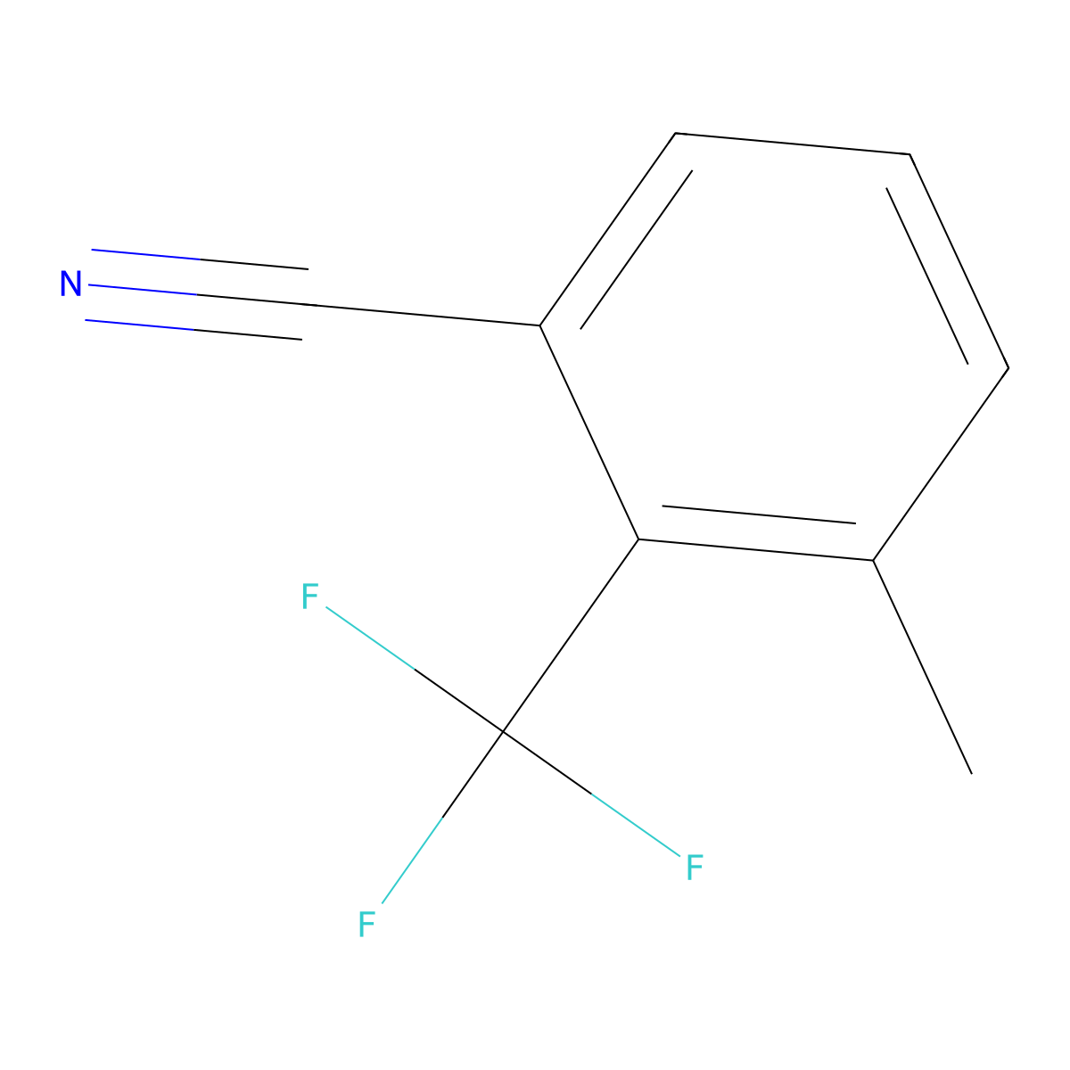 3-Methyl-2-(trifluoromethyl)benzonitrile molecular structure, CAS 1214377-26-0