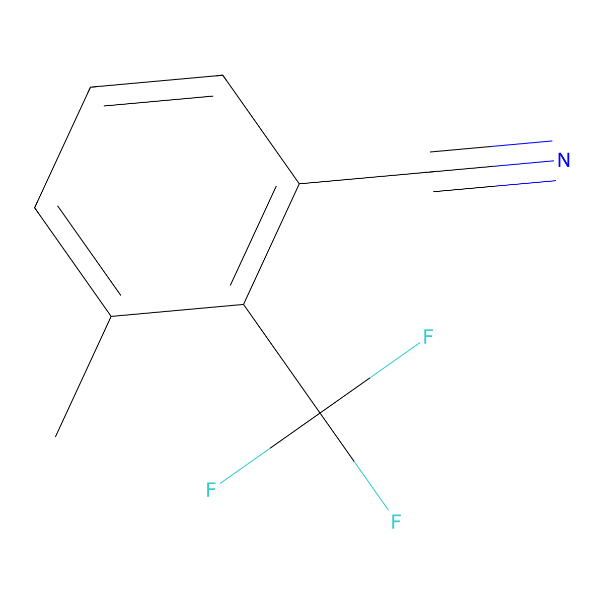 3-Methyl-2-(trifluoromethyl)benzonitrile molecular structure, CAS 1214377-26-0