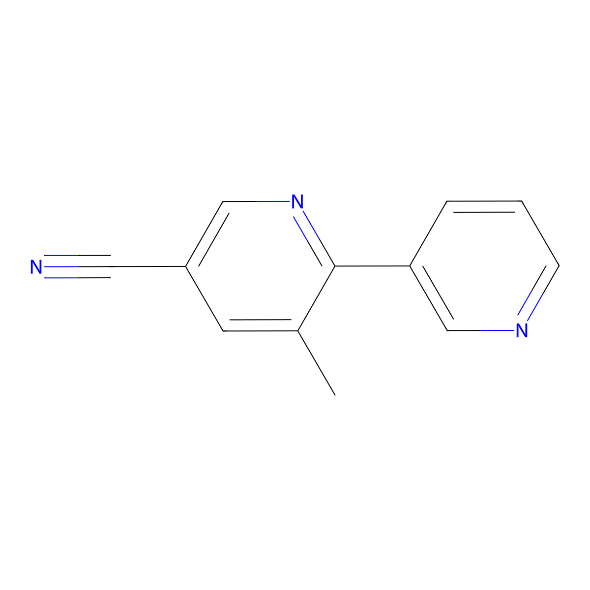 3-Methyl[2,3'-bipyridine]-5-carbonitrile molecular structure, CAS 1214377-58-8