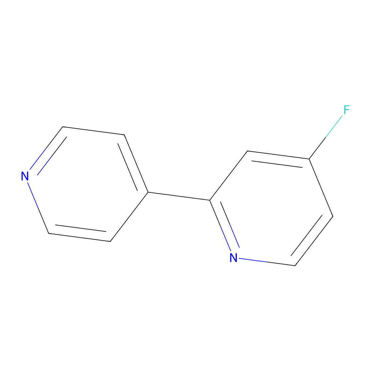 4-Fluoro-2-(pyridin-4-yl)pyridine molecular structure, CAS 1214378-19-4
