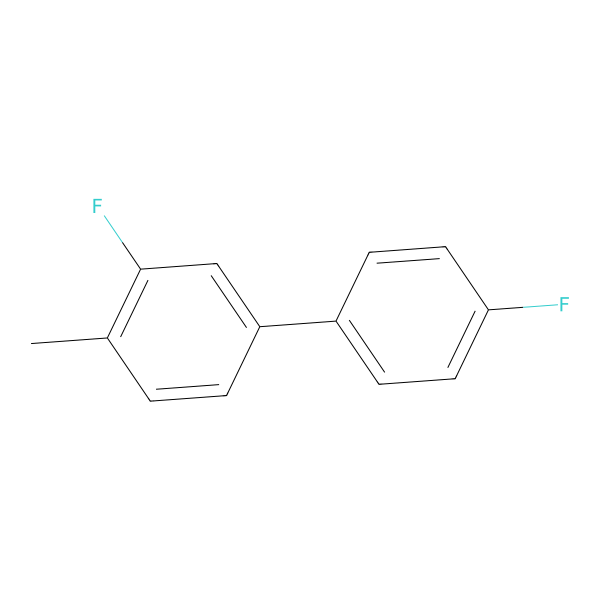 2-Fluoro-4-(4-fluorophenyl)-1-methylbenzene molecular structure, CAS 1214378-47-8