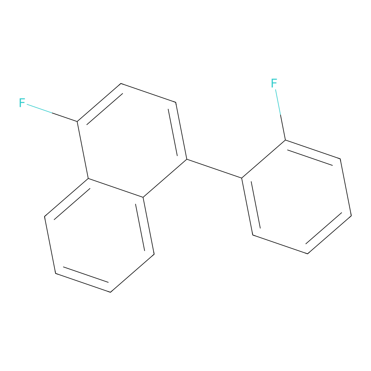 1-Fluoro-4-(2-fluorophenyl)naphthalene molecular structure, CAS 1214378-53-6