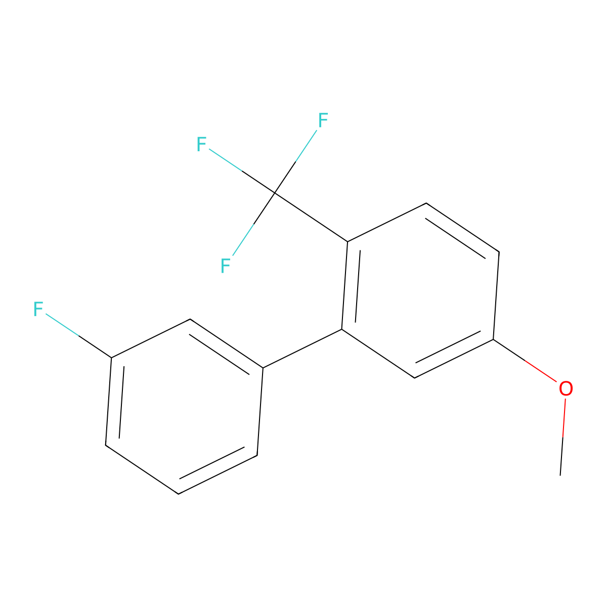 2-(3-Fluorophenyl)-4-methoxy-1-(trifluoromethyl)benzene molecular structure, CAS 1214378-70-7