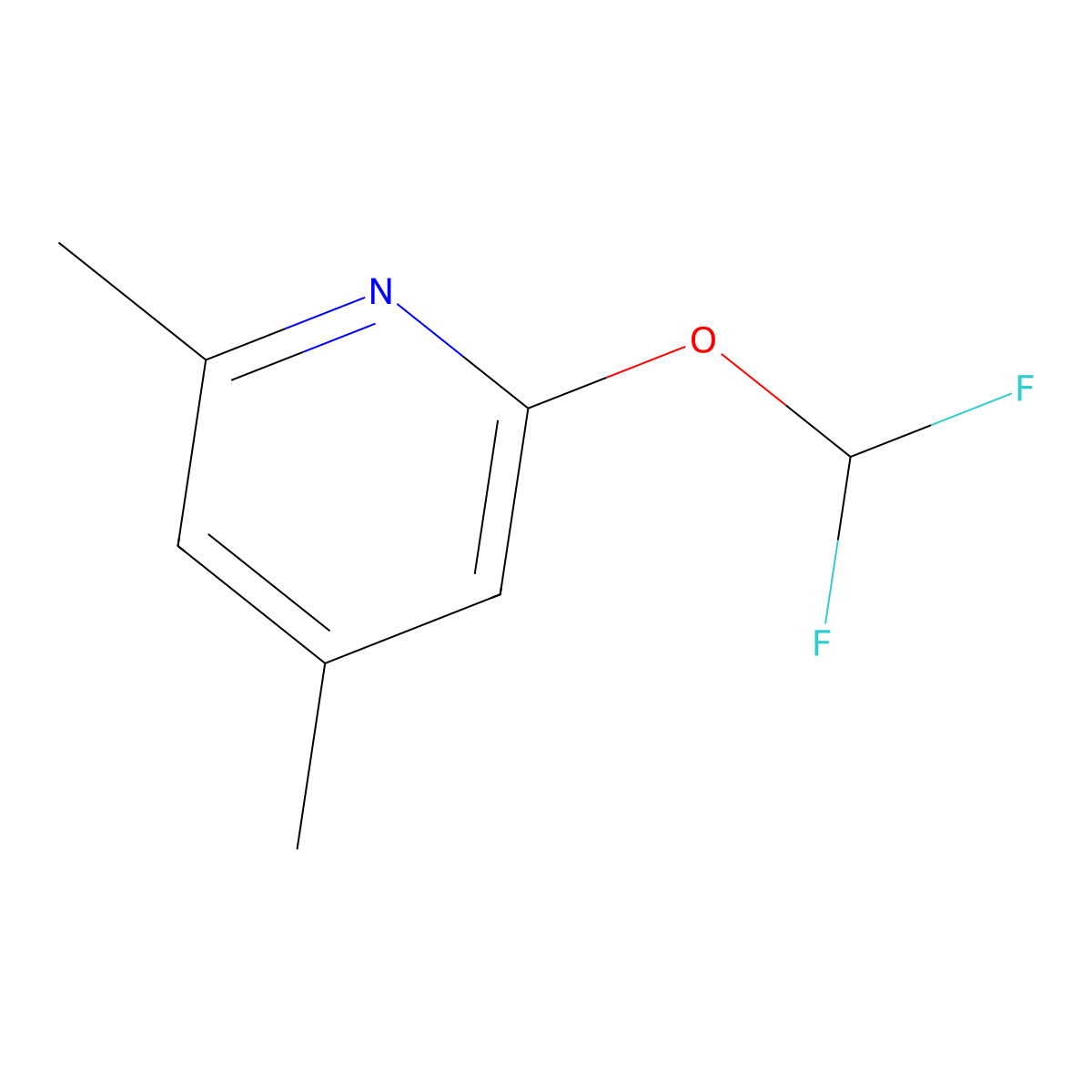 2-(Difluoromethoxy)-4,6-dimethylpyridine molecular structure, CAS 1214379-04-0