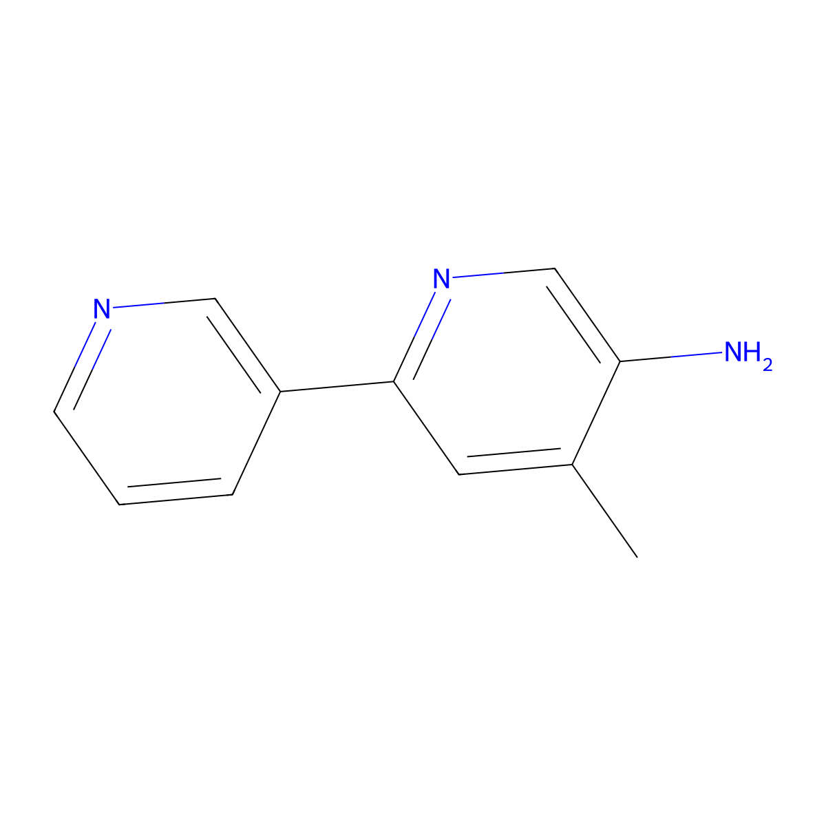 4-Methyl-6-(pyridin-3-yl)pyridin-3-amine molecular structure, CAS 1214379-41-5