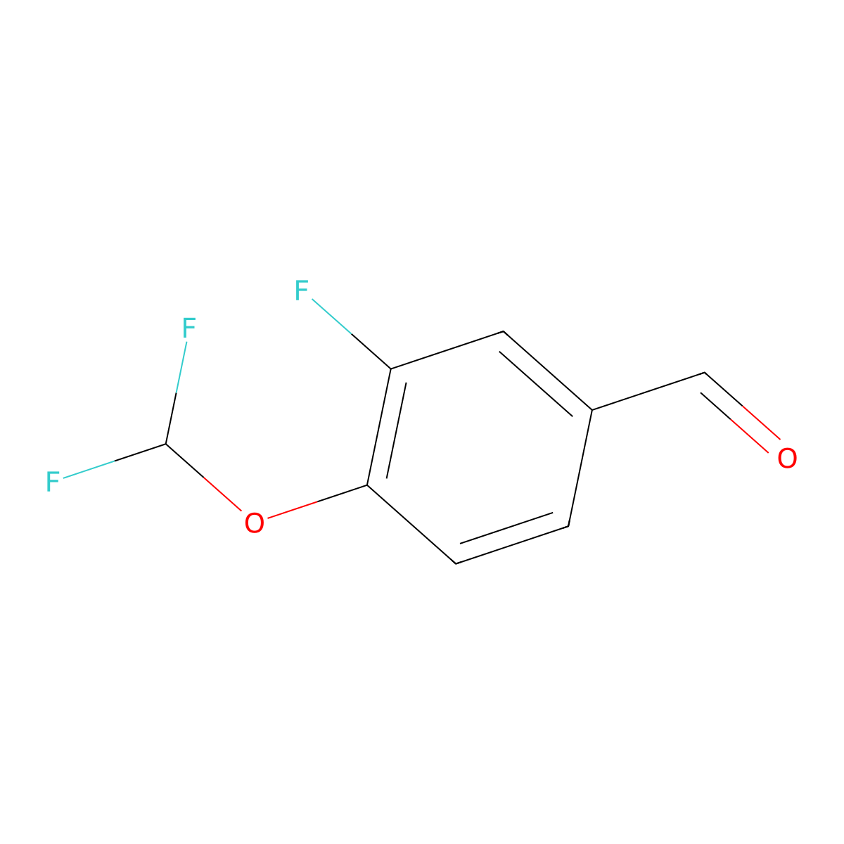 4-(Difluoromethoxy)-3-fluorobenzaldehyde molecular structure, CAS 1214379-56-2