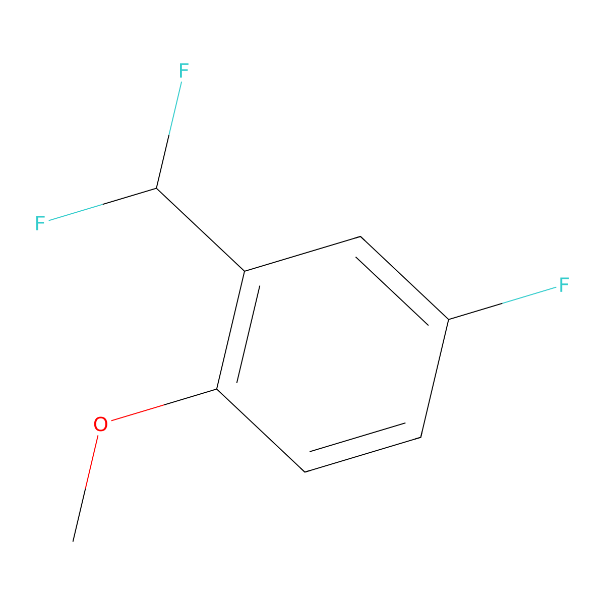 4-Fluoro-2-(difluoromethyl)anisole molecular structure, CAS 1214379-81-3