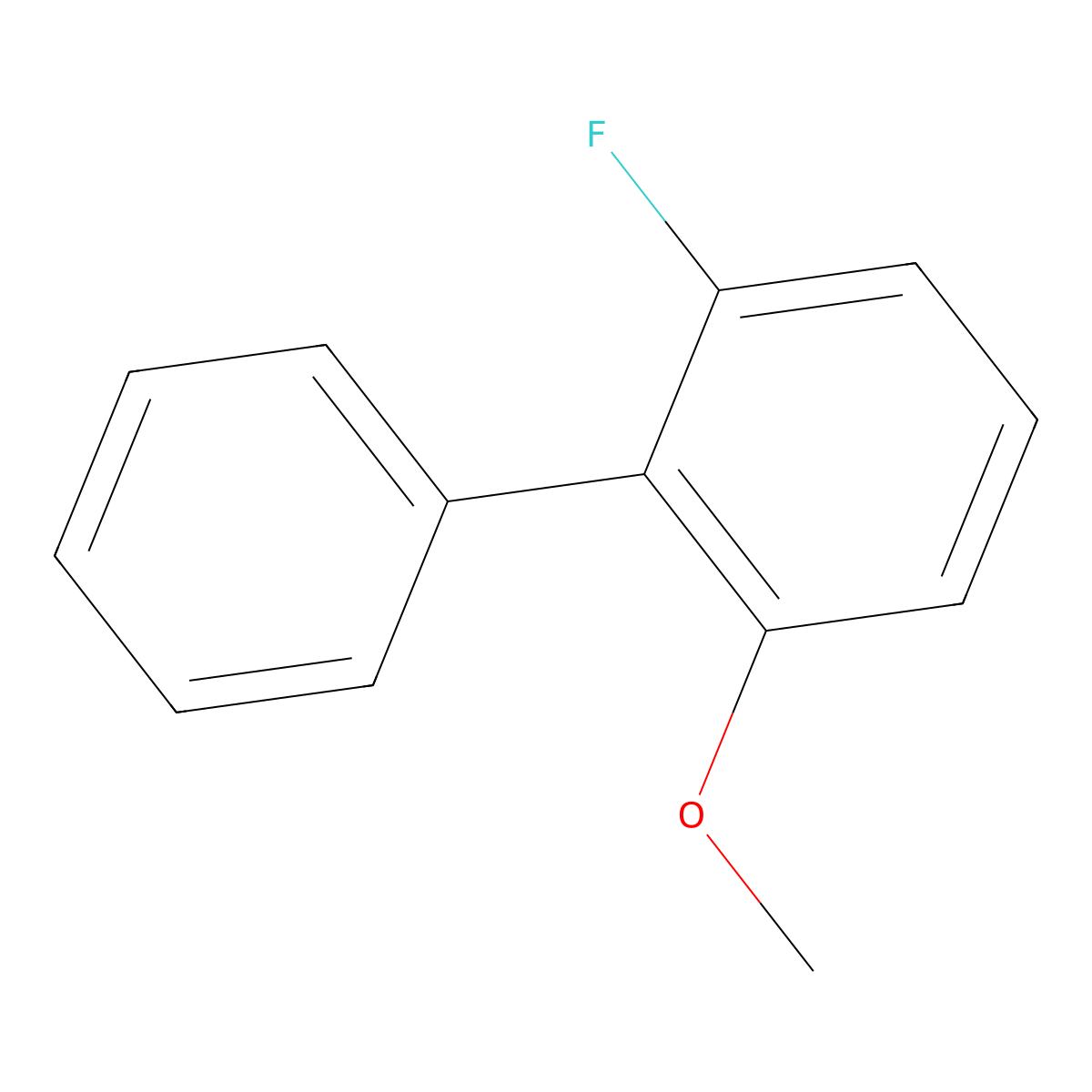 2-Fluoro-6-methoxy-1,1'-biphenyl molecular structure, CAS 1214380-25-2