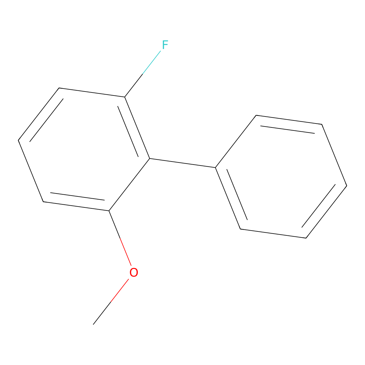 2-Fluoro-6-methoxy-1,1'-biphenyl molecular structure, CAS 1214380-25-2