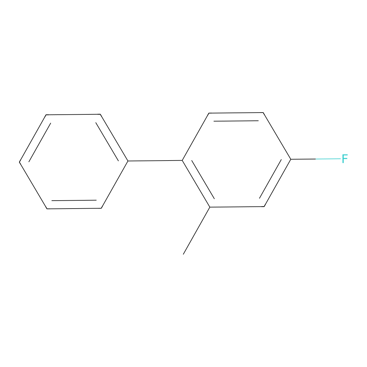 4-Fluoro-2-methyl-1,1'-biphenyl molecular structure, CAS 1214380-33-2