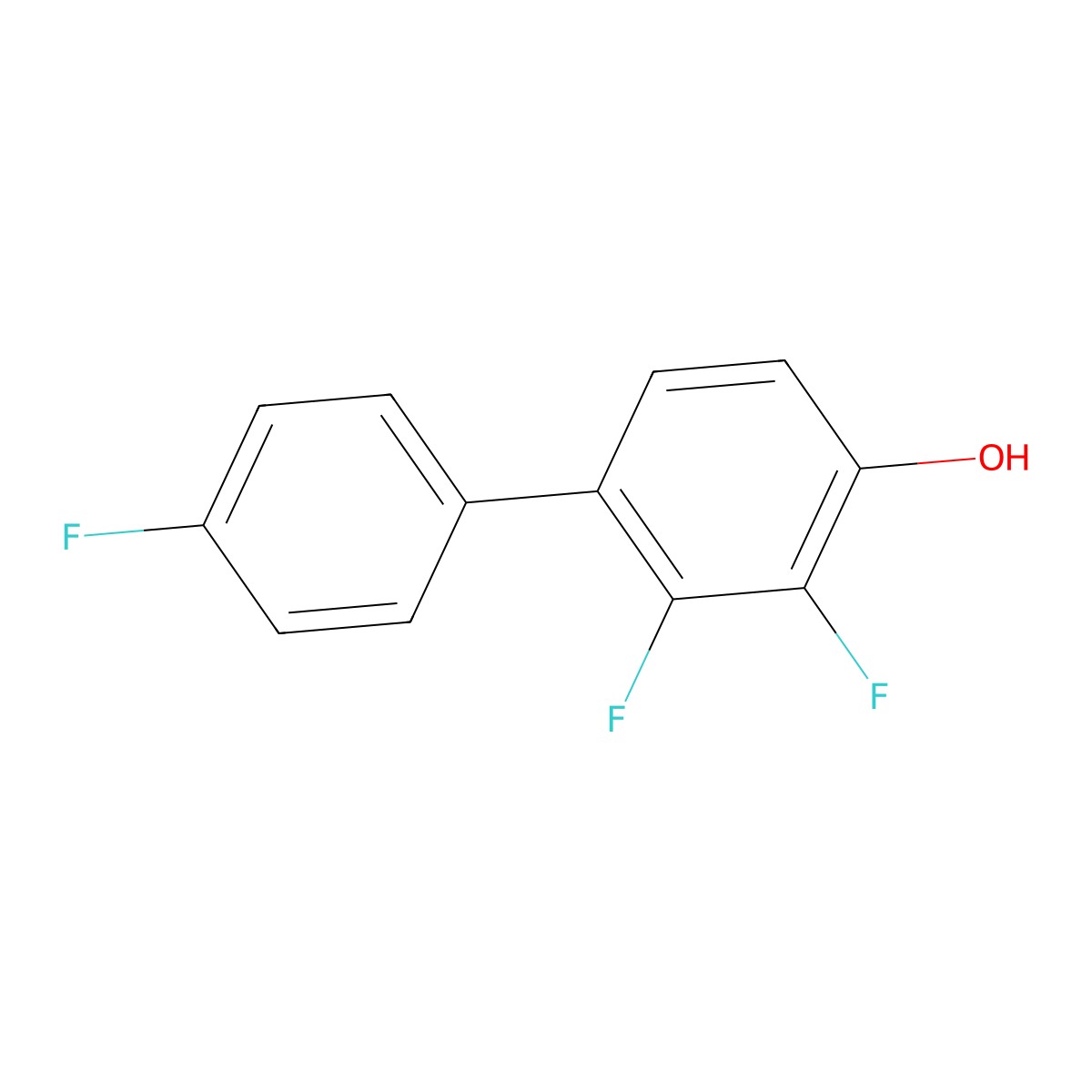2,3,4'-Trifluoro-[1,1'-biphenyl]-4-ol molecular structure, CAS 1214380-48-9