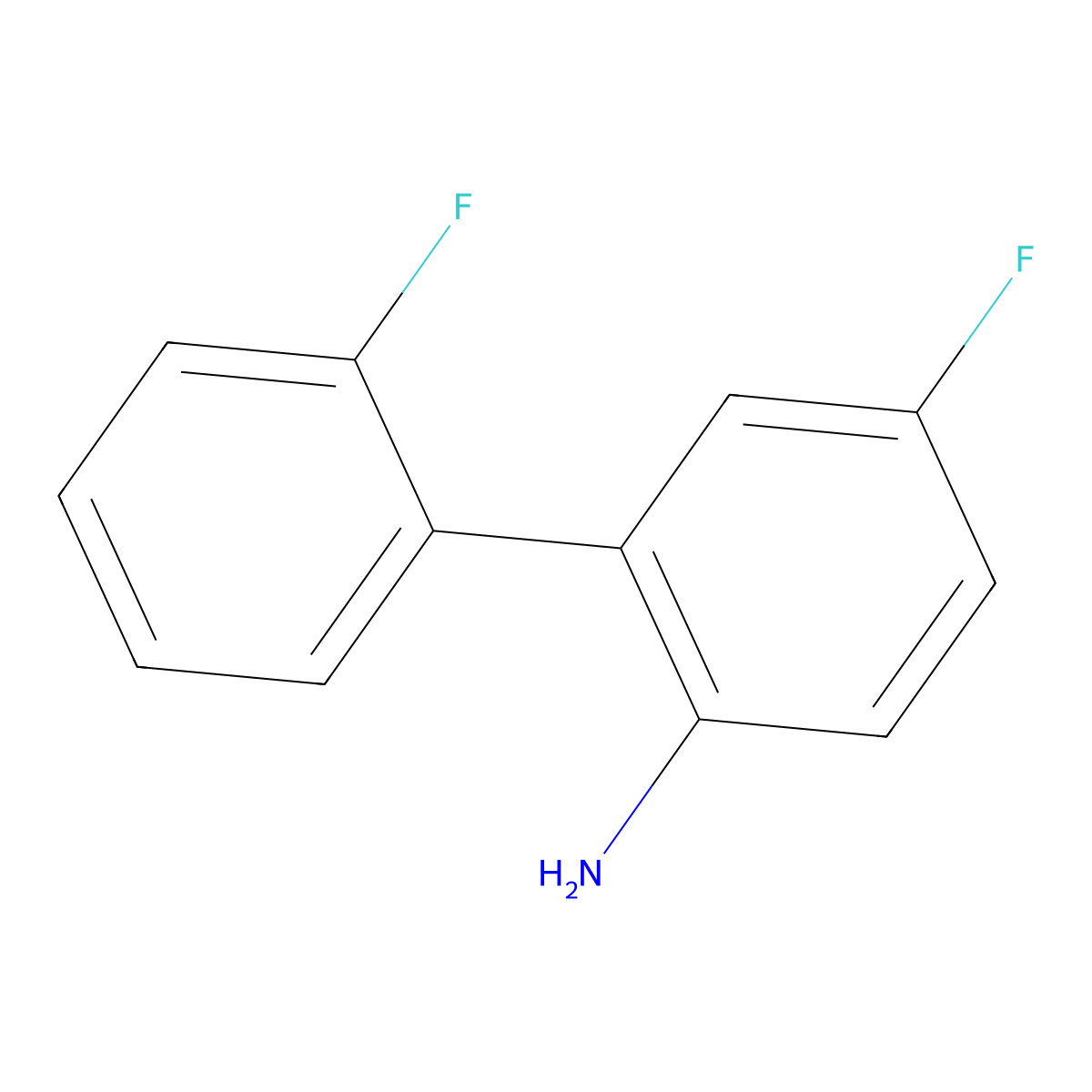 2',5-Difluorobiphenyl-2-amine molecular structure, CAS 1214380-53-6