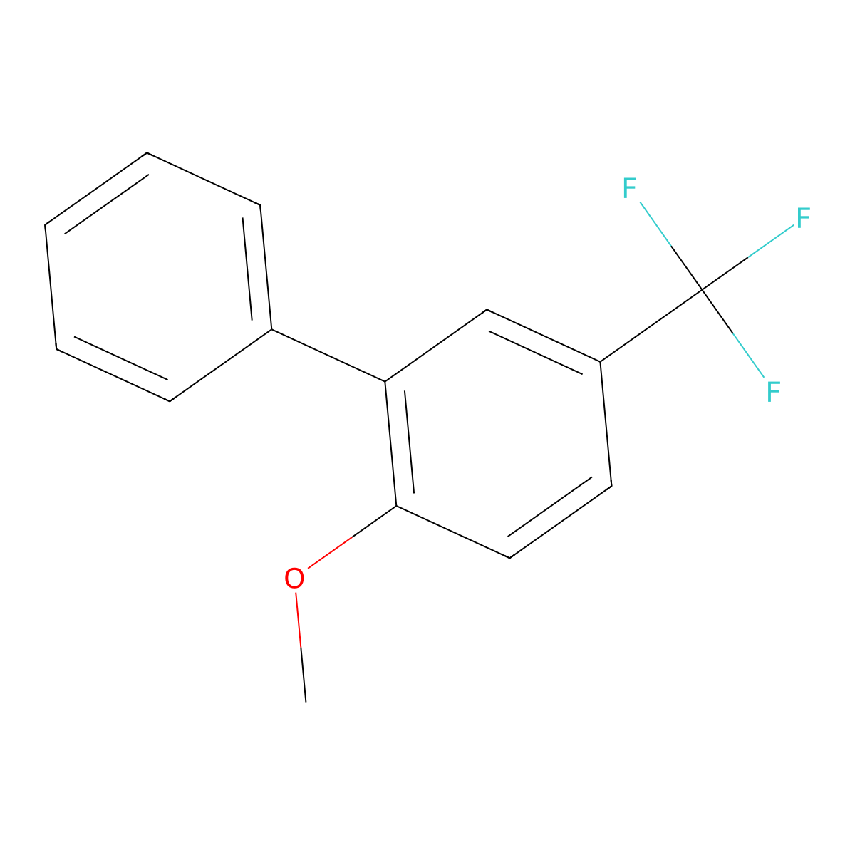 2-Methoxy-5-(trifluoromethyl)-1,1'-biphenyl molecular structure, CAS 1214380-79-6