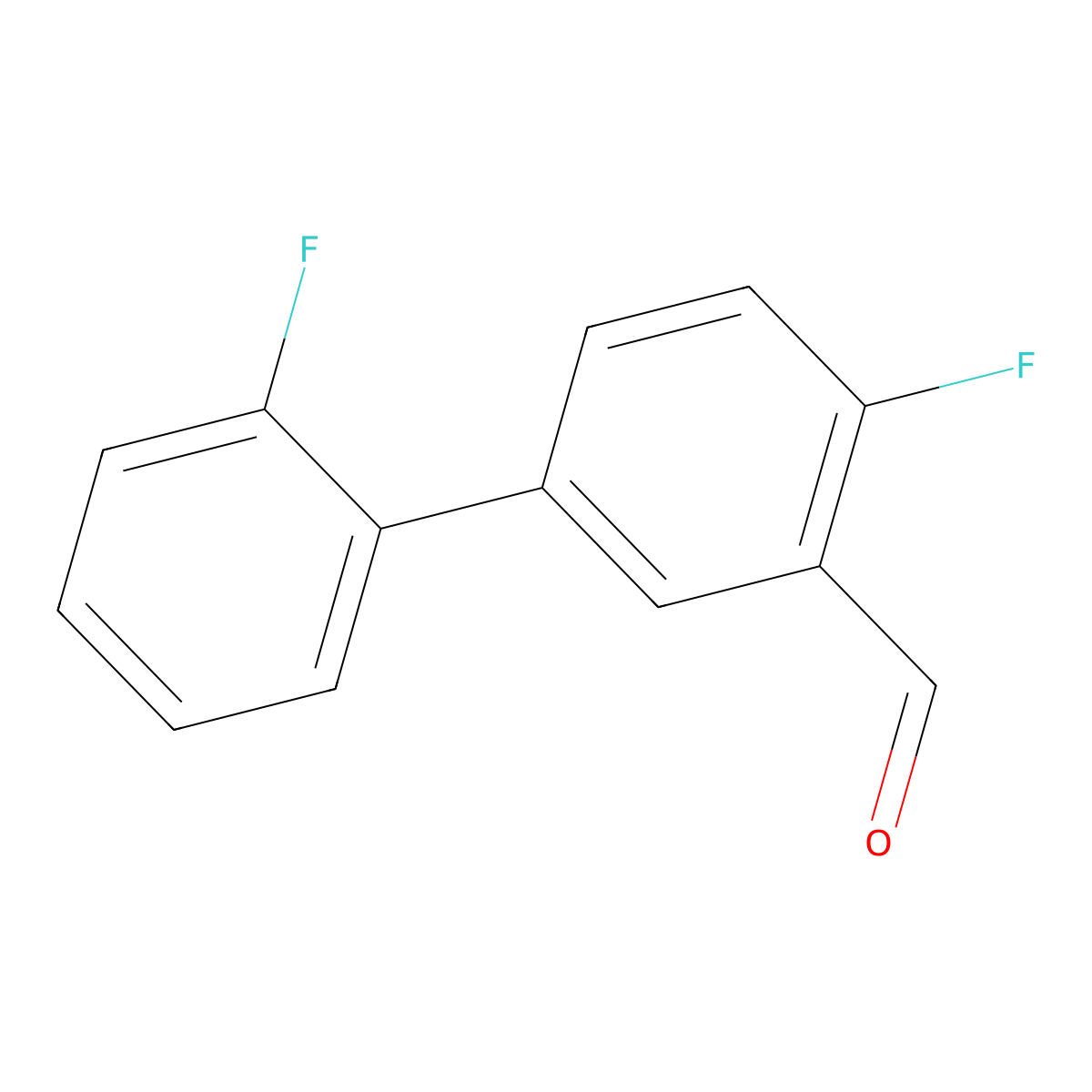 2',4-Difluoro-[1,1'-biphenyl]-3-carbaldehyde molecular structure, CAS 1214380-87-6