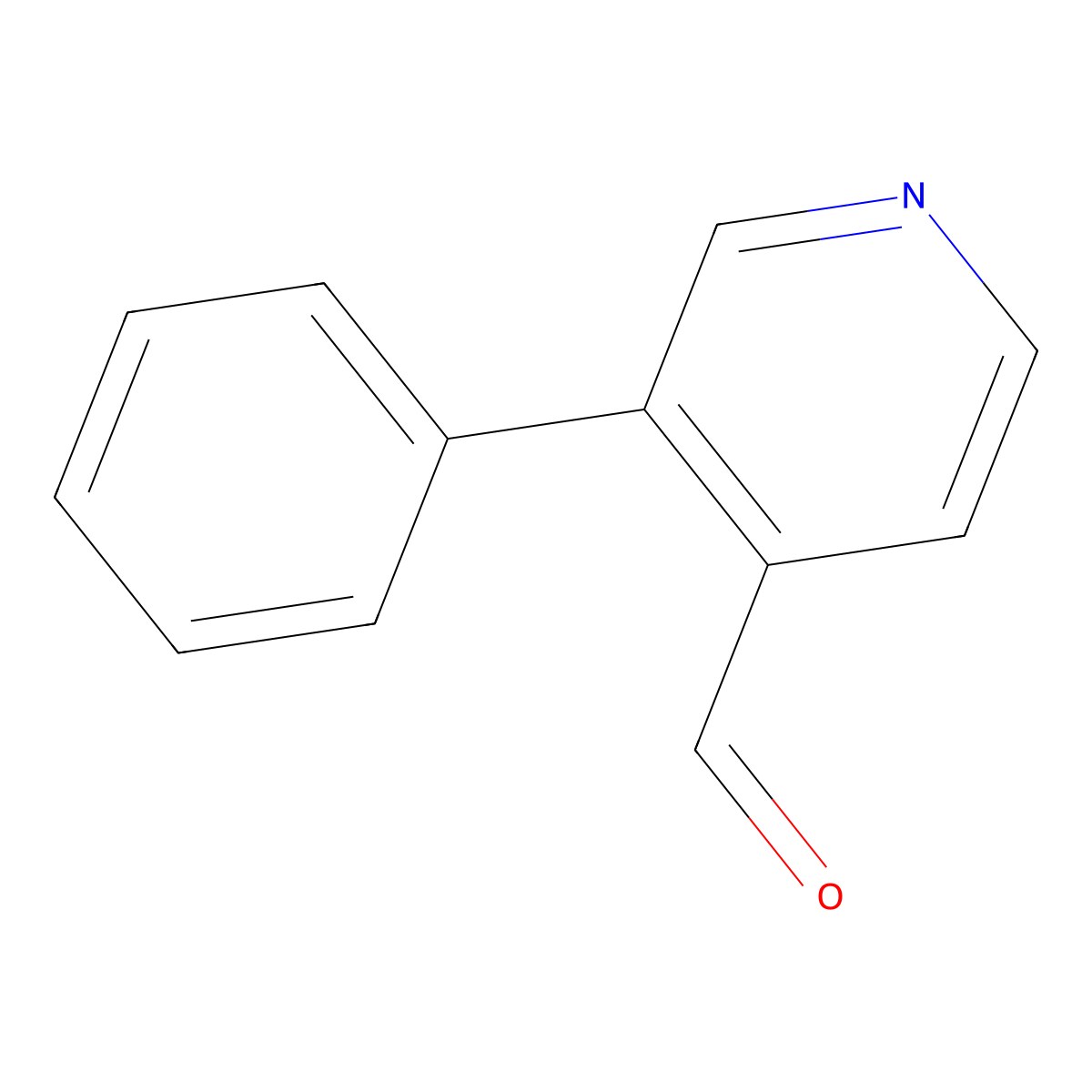 3-Phenylpyridine-4-carbaldehyde molecular structure, CAS 1214381-05-1