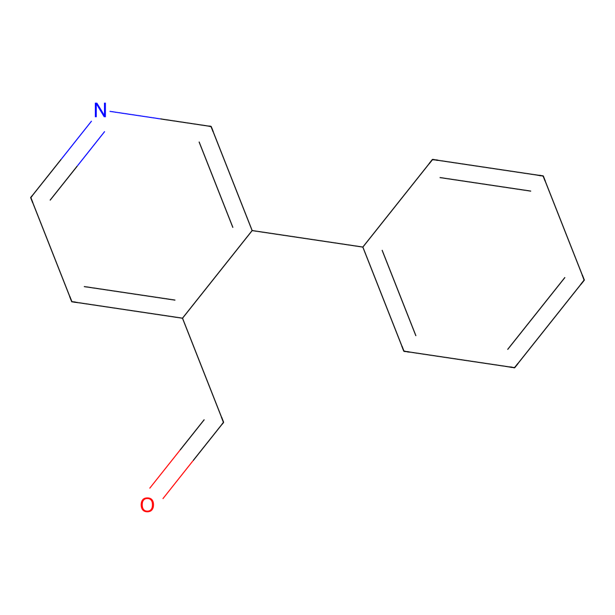 3-Phenylpyridine-4-carbaldehyde molecular structure, CAS 1214381-05-1