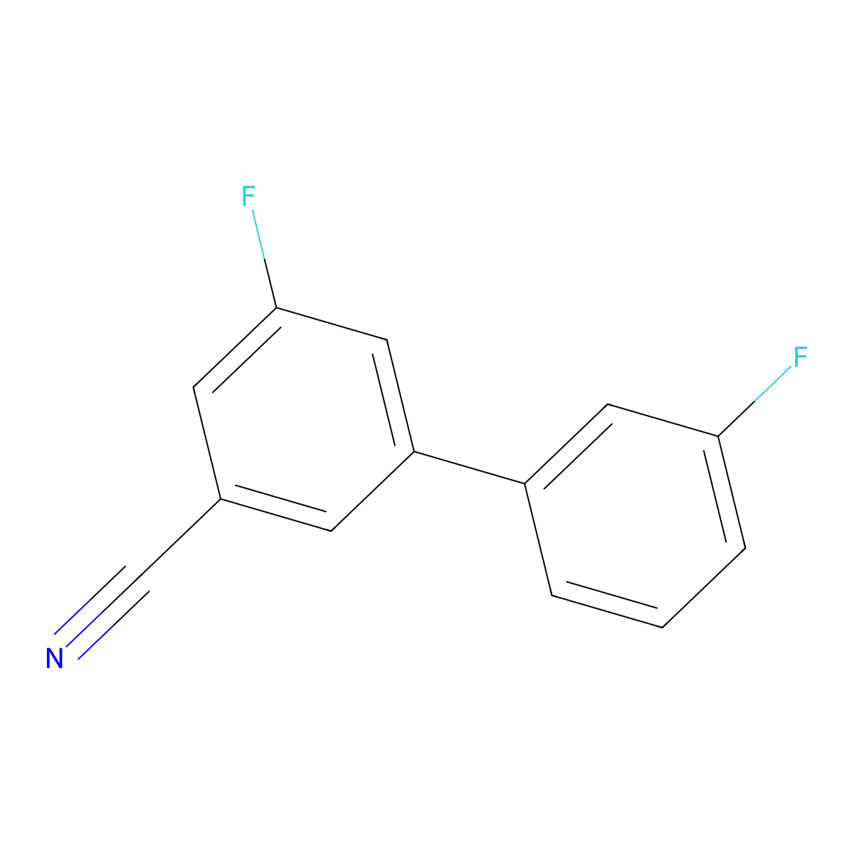3',5-Difluoro-[1,1'-biphenyl]-3-carbonitrile molecular structure, CAS 1214381-24-4