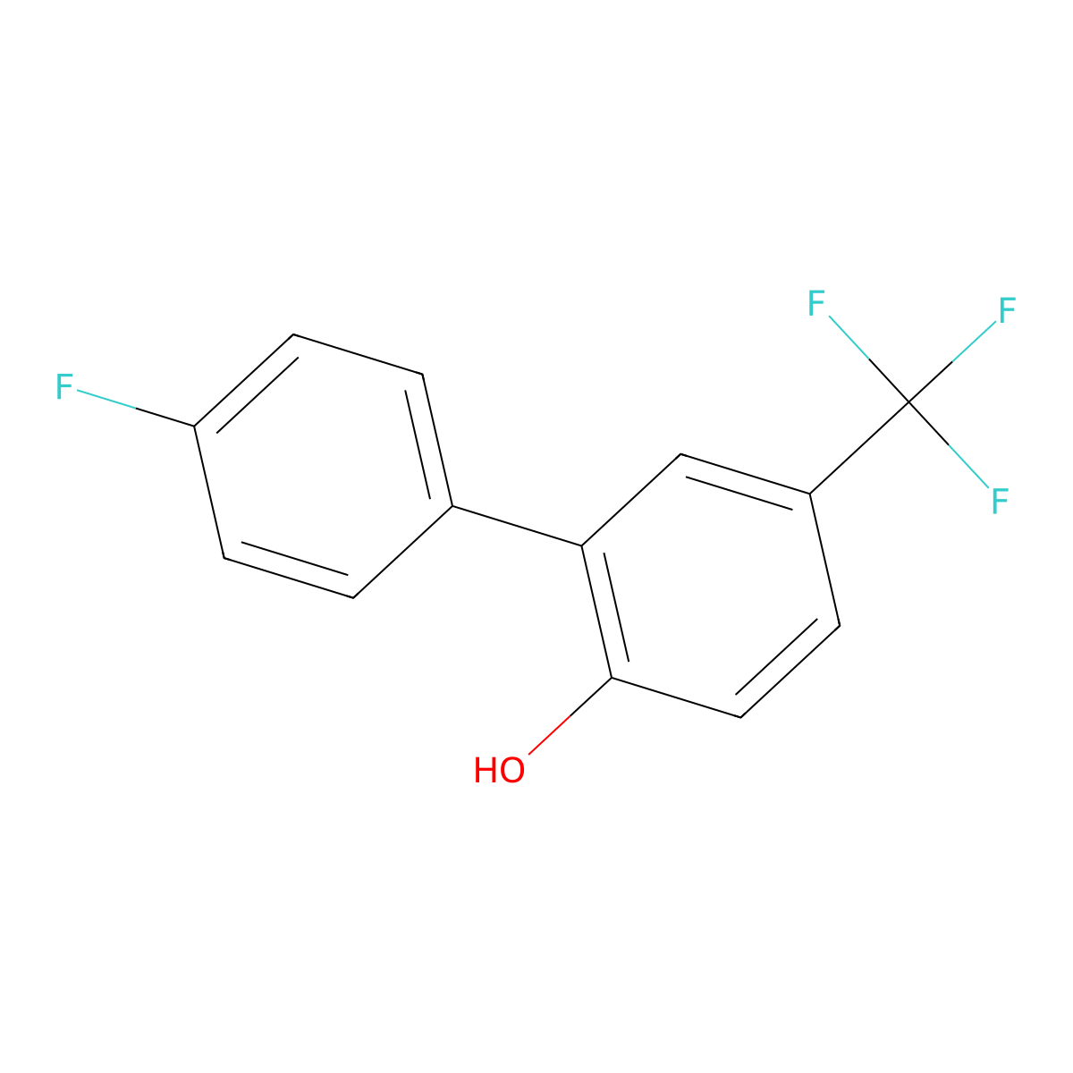 4'-Fluoro-5-(trifluoromethyl)biphenyl-2-ol molecular structure, CAS 1214381-61-9