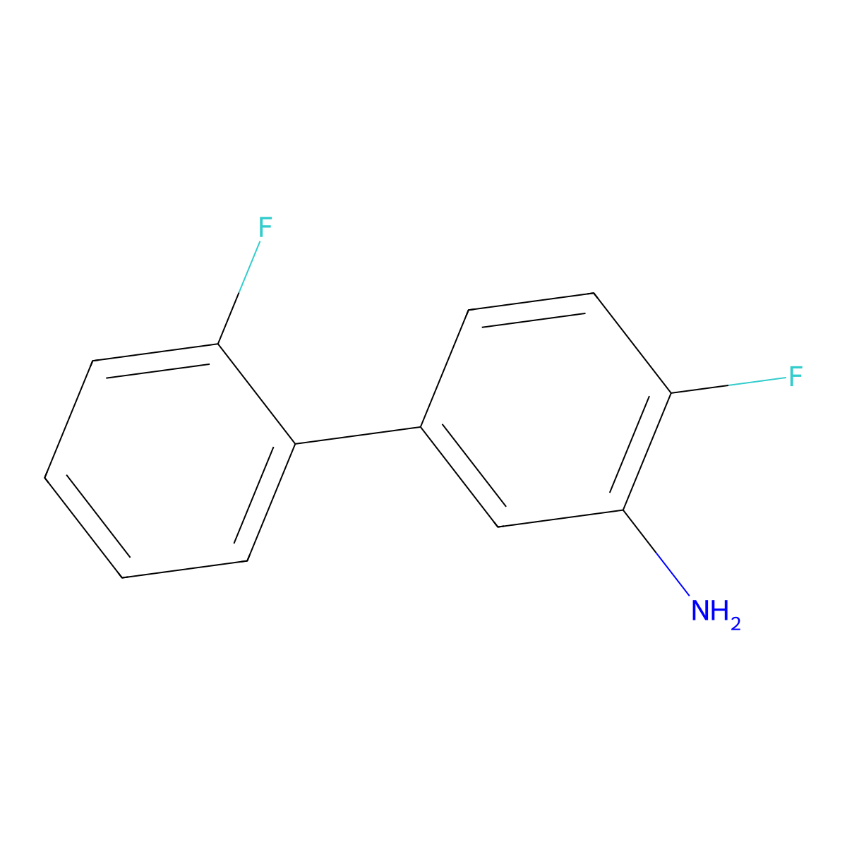 2',4-Difluoro-[1,1'-biphenyl]-3-amine molecular structure, CAS 1214381-88-0
