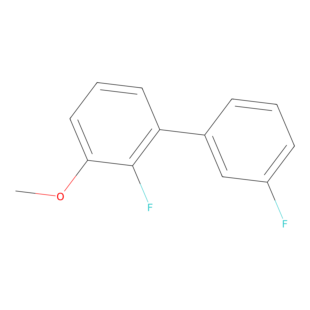 2-Fluoro-1-(3-fluorophenyl)-3-methoxybenzene molecular structure, CAS 1214381-92-6