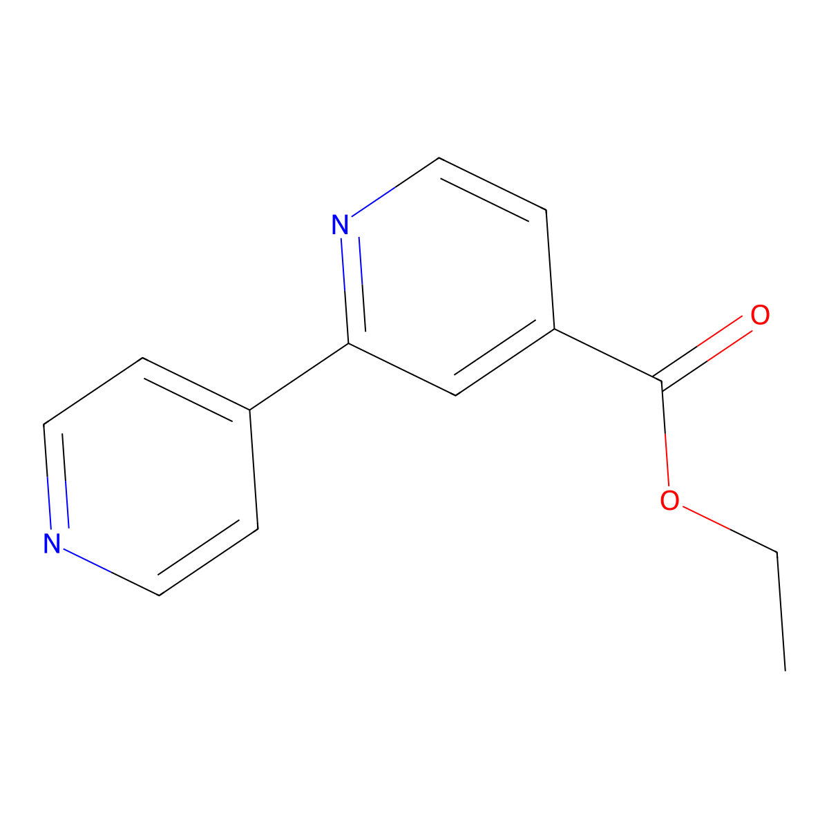 Ethyl 2-(pyridin-4-yl)isonicotinate molecular structure, CAS 1214381-94-8
