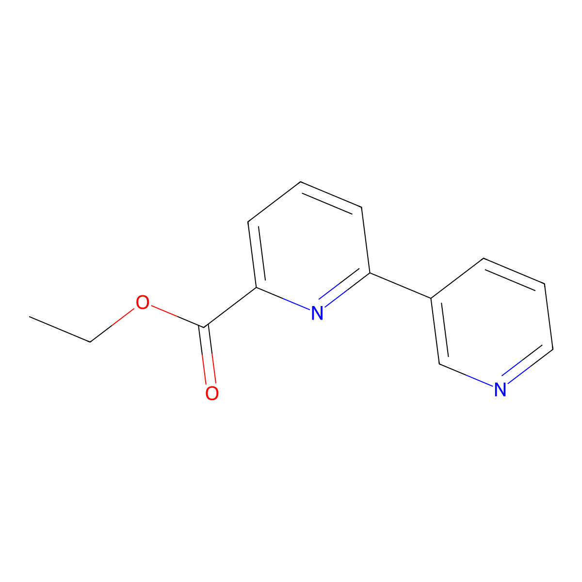 Ethyl [2,3'-bipyridine]-6-carboxylate molecular structure, CAS 1214382-00-9