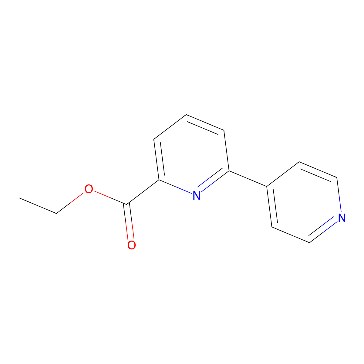 Ethyl [2,4'-bipyridine]-6-carboxylate molecular structure, CAS 1214382-54-3