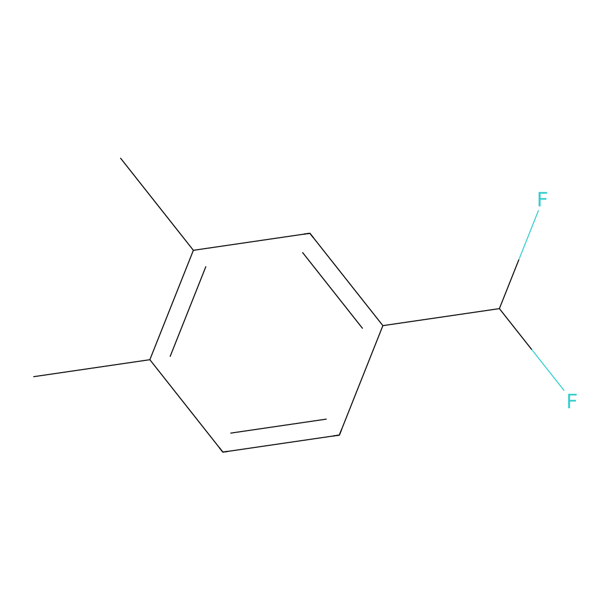 4-(Difluoromethyl)-1,2-dimethylbenzene molecular structure, CAS 1214383-38-6
