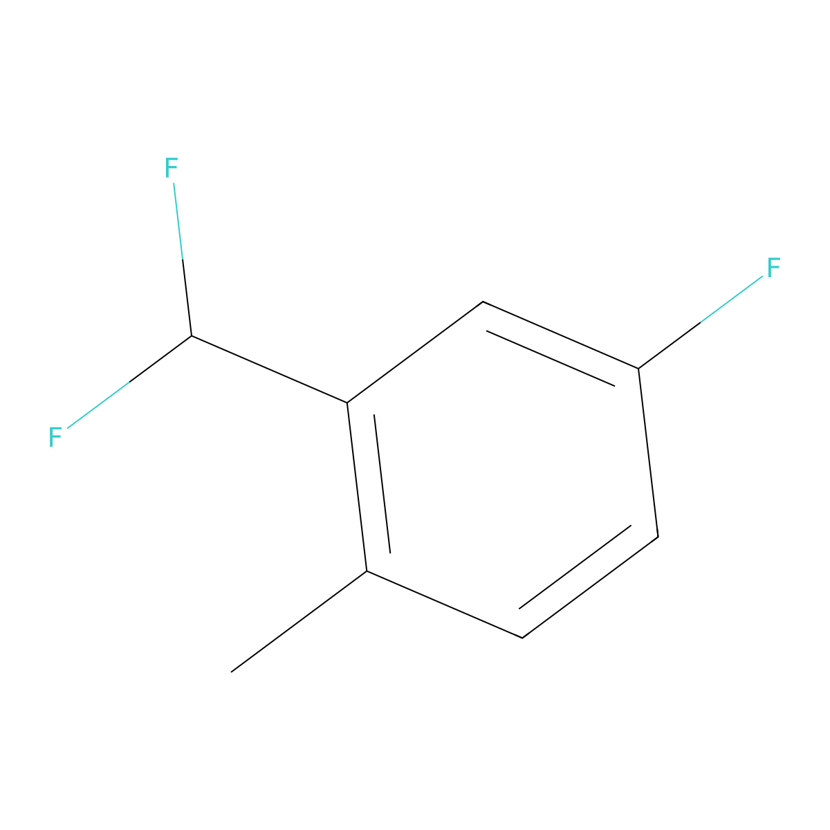 2-(Difluoromethyl)-4-fluorotoluene molecular structure, CAS 1214383-45-5