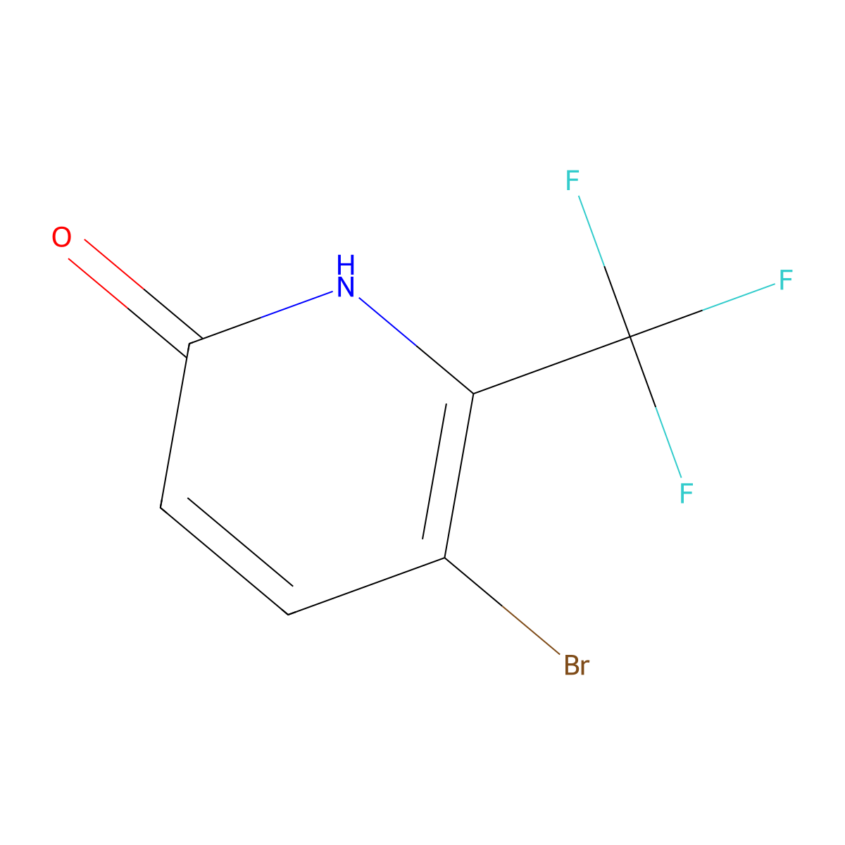 3-Bromo-6-hydroxy-2-(trifluoromethyl)pyridine molecular structure, CAS 1214383-87-5