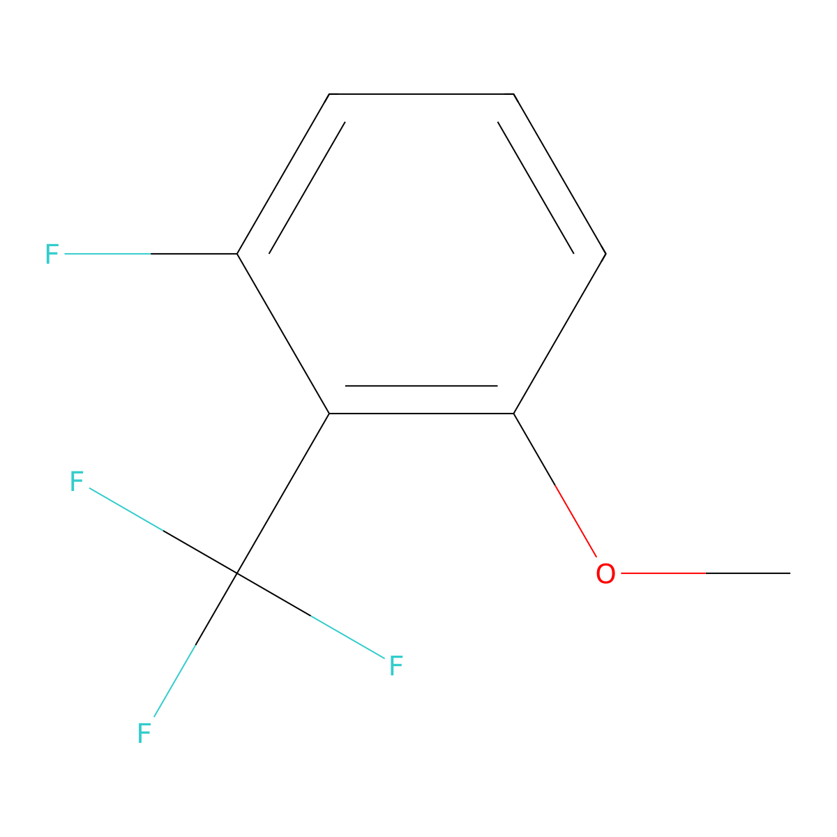2-Fluoro-6-methoxybenzotrifluoride molecular structure, CAS 1214384-13-0