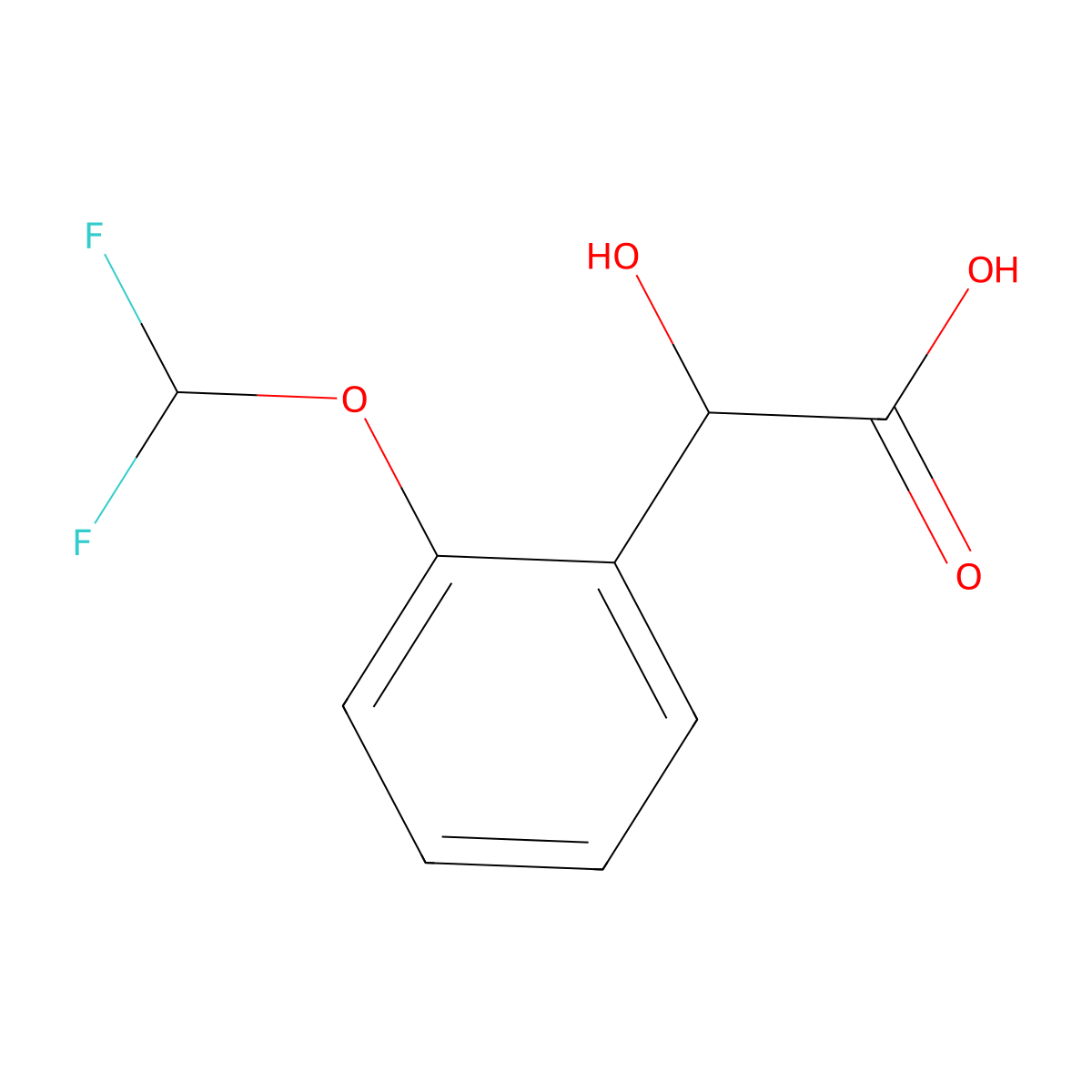 2-(Difluoromethoxy)mandelic acid molecular structure, CAS 1214384-68-5