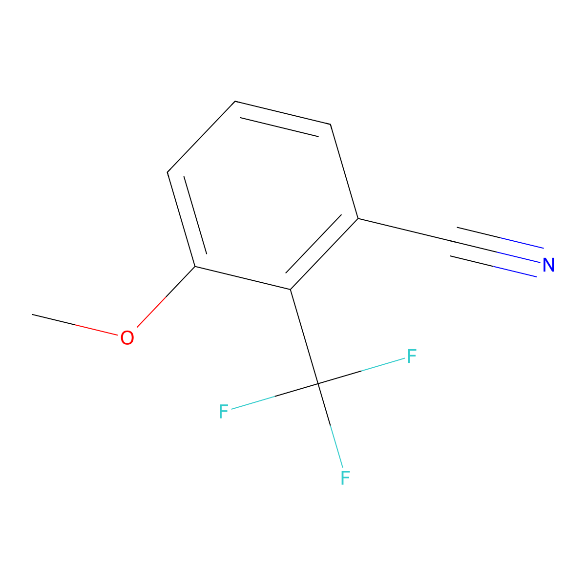 3-Methoxy-2-(trifluoromethyl)benzonitrile molecular structure, CAS 1214385-02-0