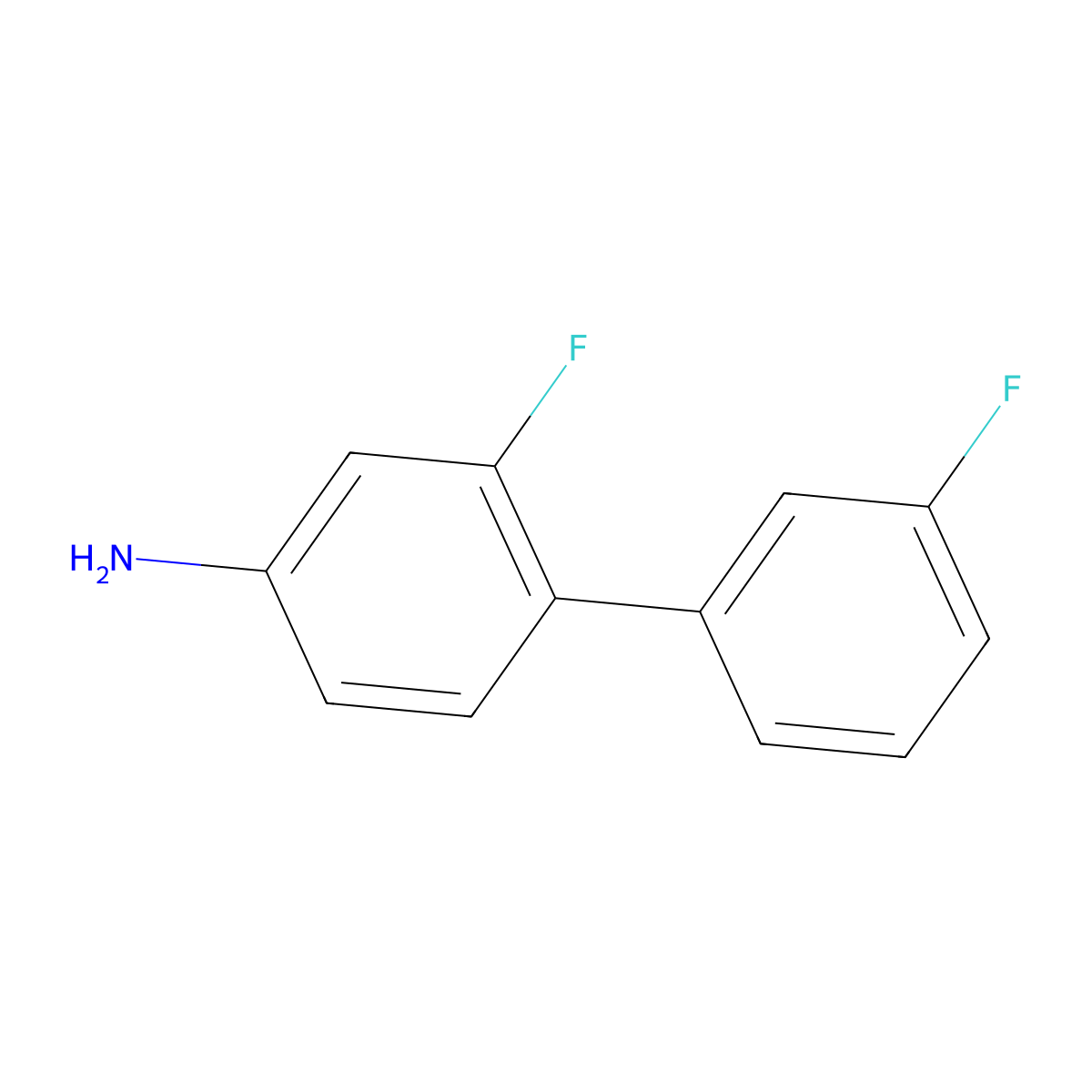 3-Fluoro-4-(3-fluorophenyl)aniline molecular structure, CAS 1214385-47-3
