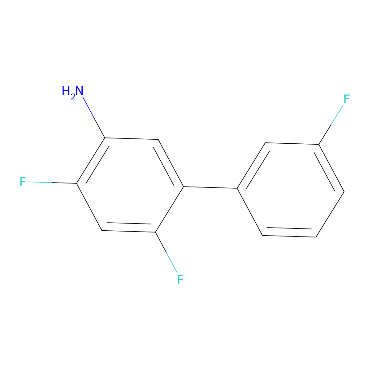 3',4,6-Trifluoro-[1,1'-biphenyl]-3-amine molecular structure, CAS 1214385-58-6