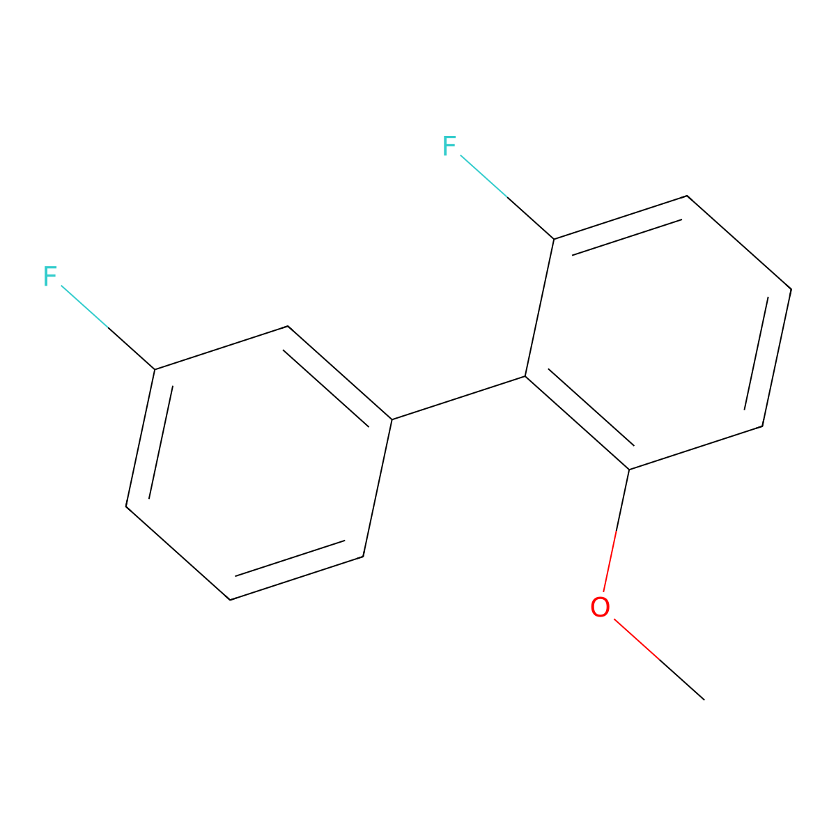 2,3'-Difluoro-6-methoxy-1,1'-biphenyl molecular structure, CAS 1214385-93-9