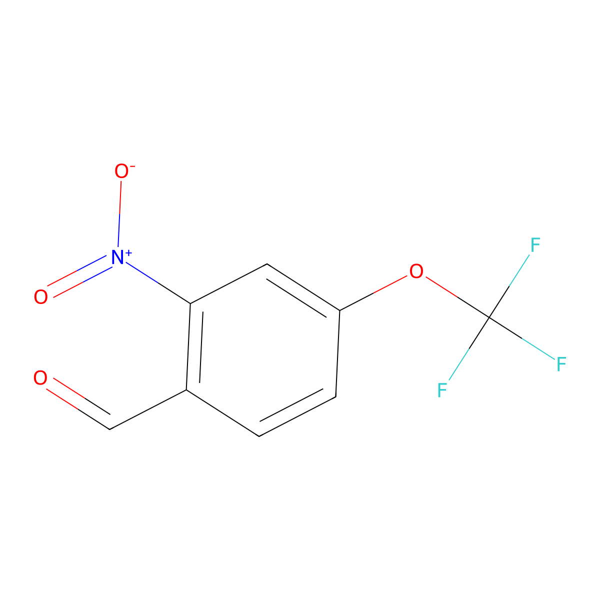 2-Nitro-4-(trifluoromethoxy)benzaldehyde molecular structure, CAS 1214385-94-0