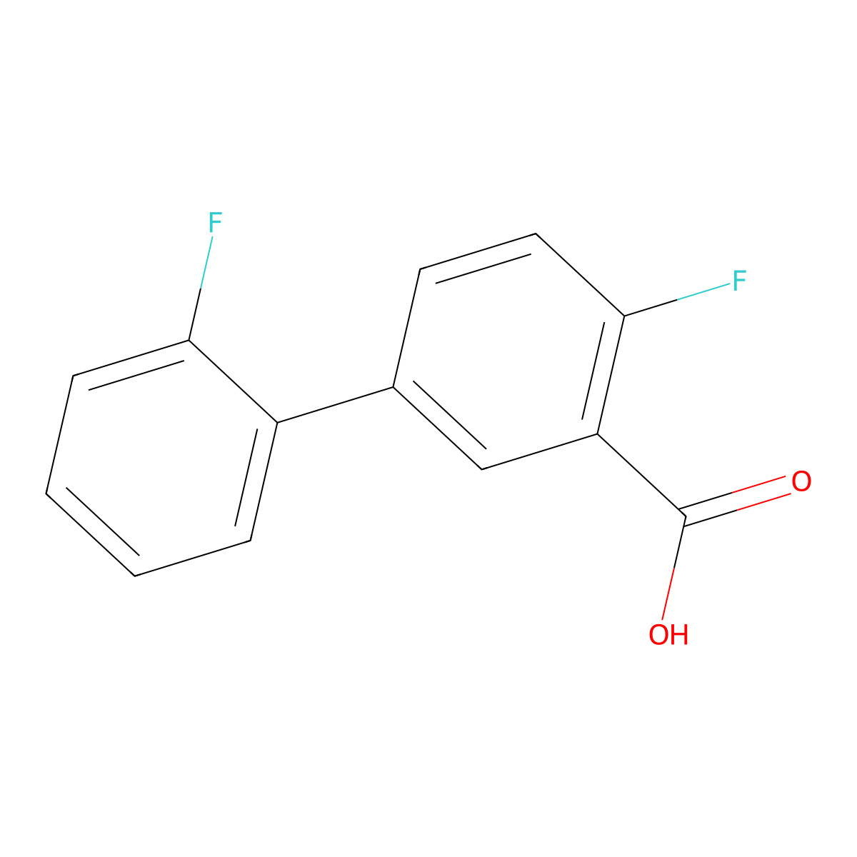 5-(2-Fluorophenyl)-2-fluorobenzoic acid molecular structure, CAS 1214386-81-8