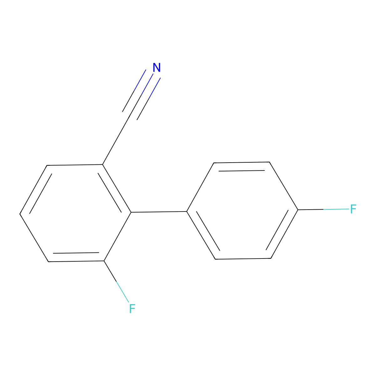 4',6-Difluoro-[1,1'-biphenyl]-2-carbonitrile molecular structure, CAS 1214386-89-6