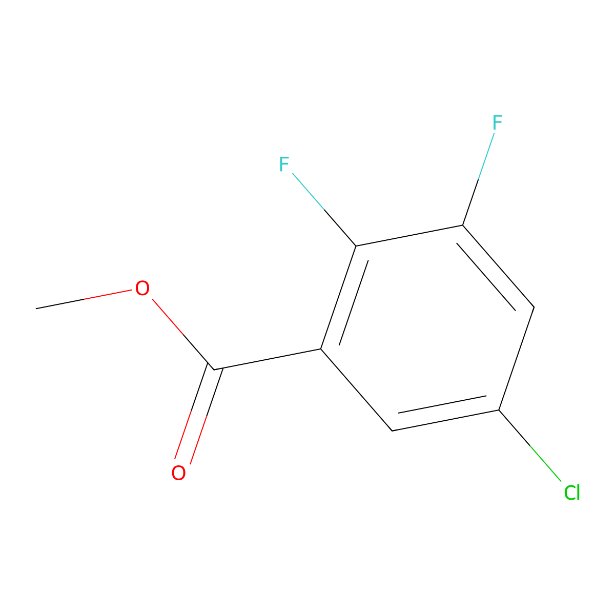 5-Chloro-2,3-difluorobenzoic acid methyl ester molecular structure, CAS 1214386-96-5