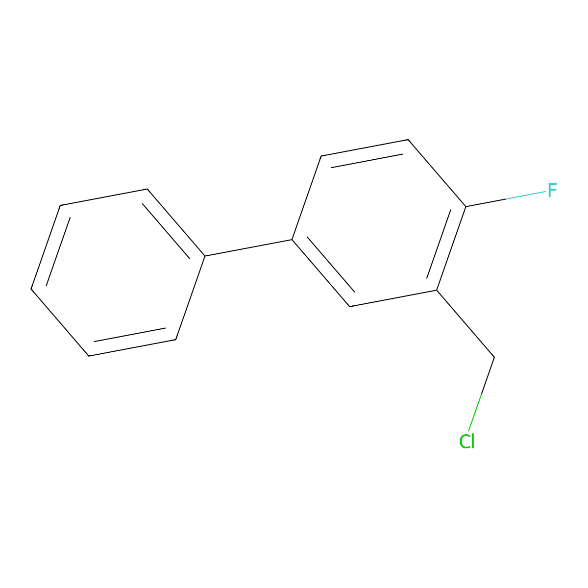 2-(Chloromethyl)-1-fluoro-4-phenylbenzene molecular structure, CAS 1214387-68-4